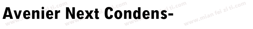Avenier Next Condens字体转换